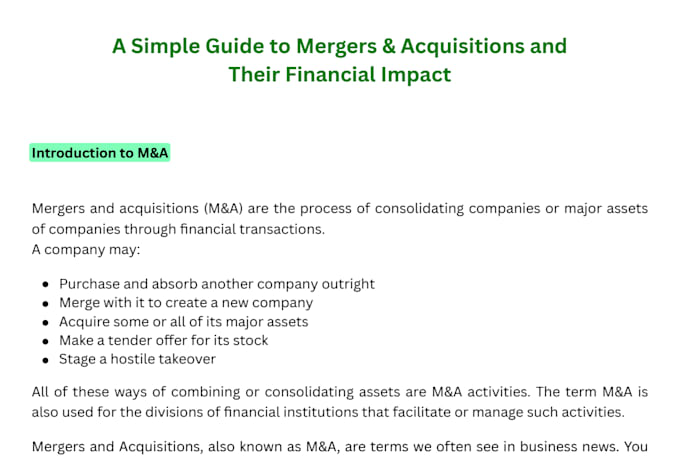 create engaging finance blogs, articles and polished reports